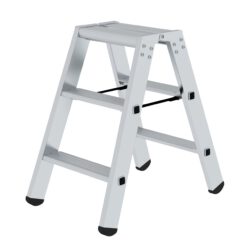 Stufen-Stehleiter beidseitig begehbar 2x3 Stufen Firma MUNK Günzburger Steigtechnik