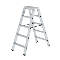 Stufen-Stehleiter beidseitig begehbar 2x5 Stufen Firma RIESA